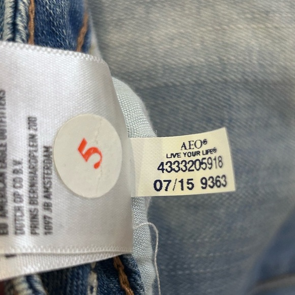 👖”American Eagle” Ladies Blue Super Stretch Skinny Jeans with Subtle Whiskering💙 - Picture 11 of 15